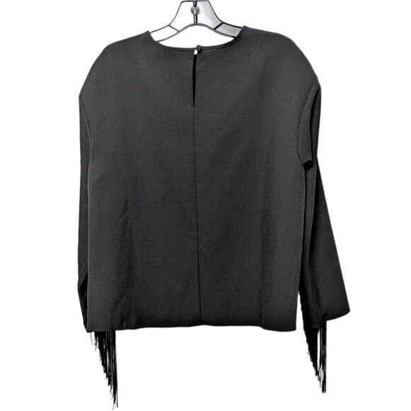 ASOS Design Long Sleeve Fringe Top 2 - Picture 4 of 6